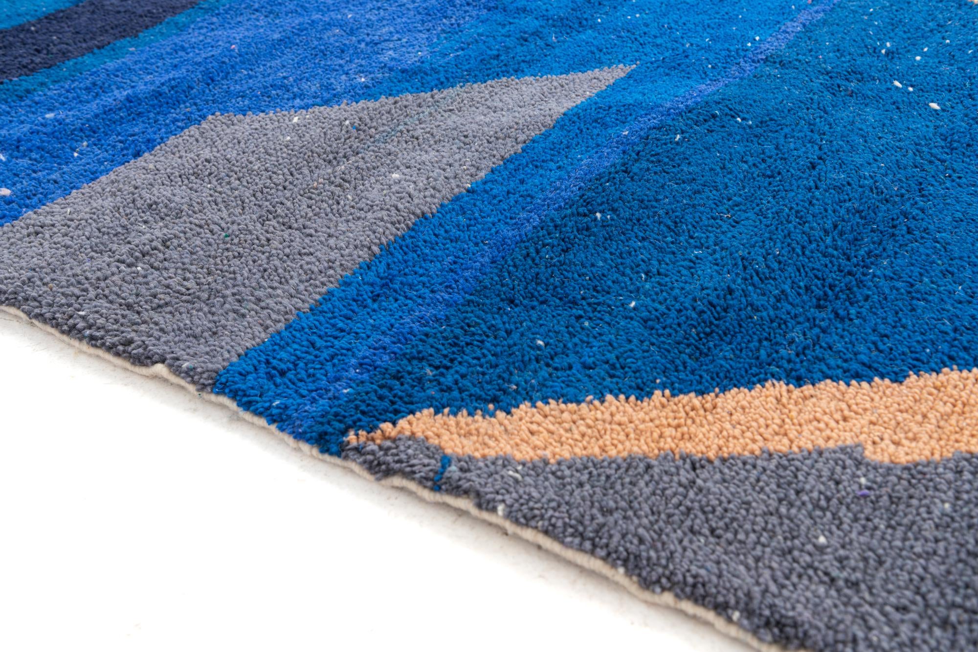 5' 3 x 8' Hand Knotted Moroccan Wool Rug