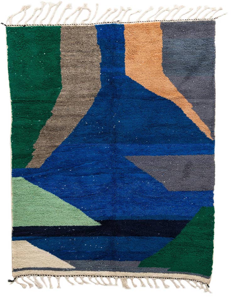 Detail image of 5' 3 x 8' Hand Knotted Moroccan Wool Rug
