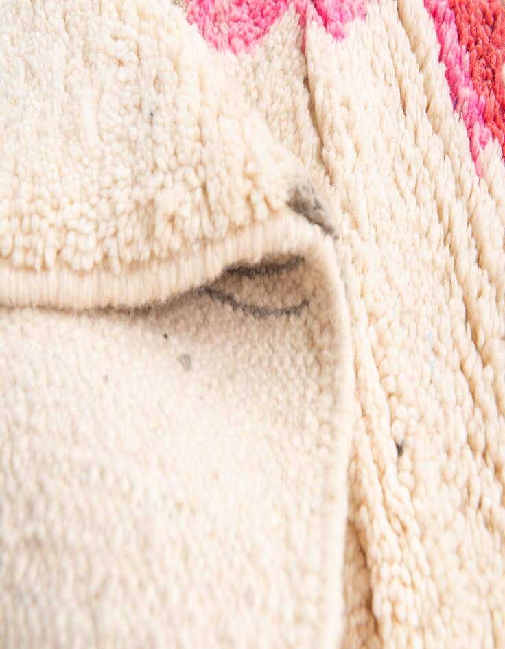 Detail image of 5' x 8'  Hand Knotted Moroccan Wool Rug