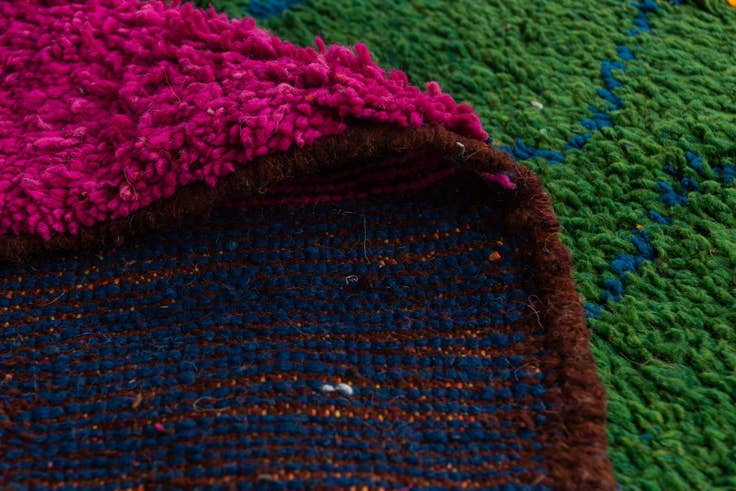 Detail image of 6' 8 x 9' 8 Hand Knotted Moroccan Wool Rug