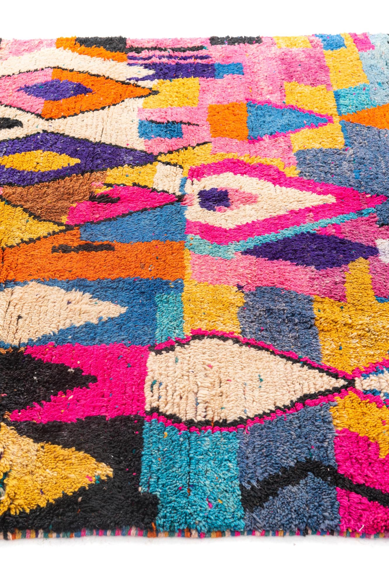 6' 5 x 9' 3 Hand Knotted Moroccan Wool Rug