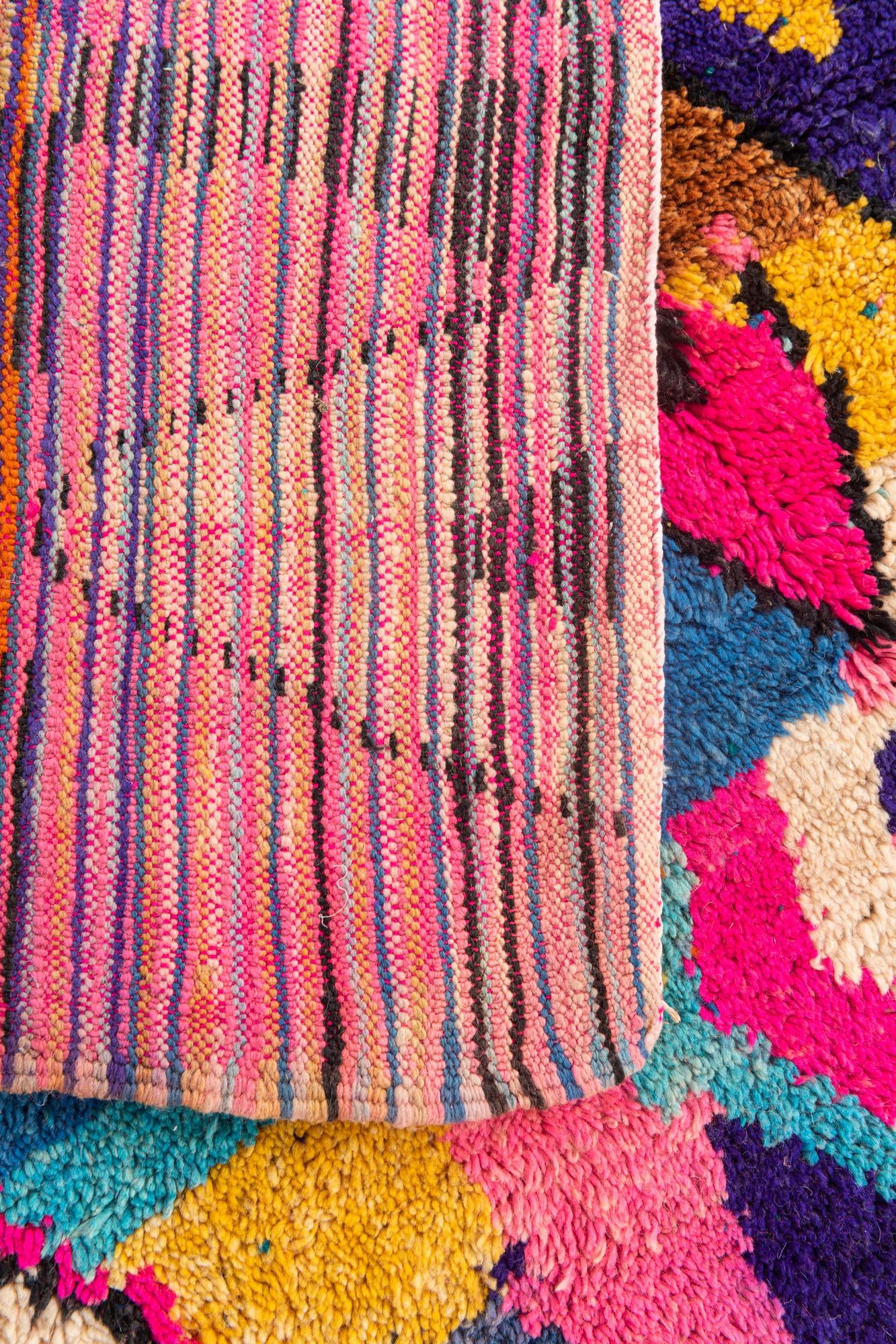6' 5 x 9' 3 Hand Knotted Moroccan Wool Rug