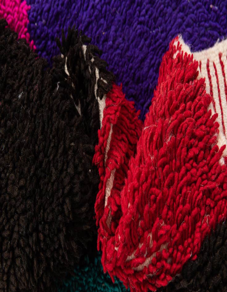 Detail image of 5' 4 x 7' 6  Hand Knotted Moroccan Wool Rug