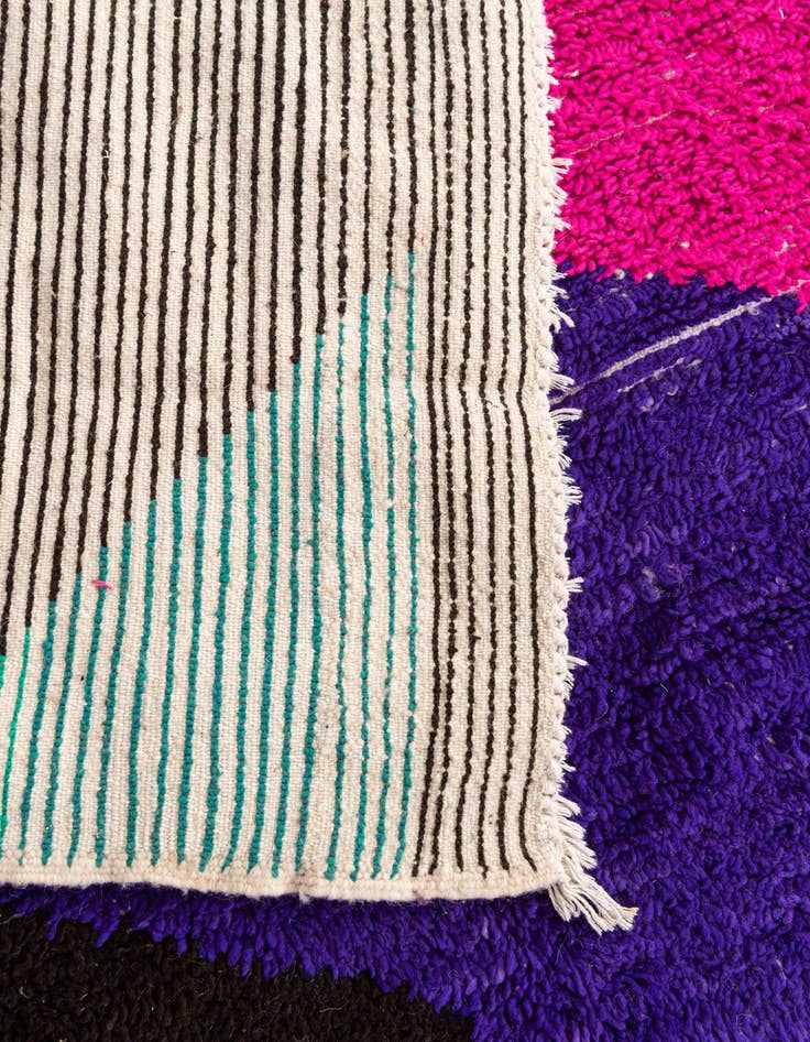 Detail image of 5' 4 x 7' 6  Hand Knotted Moroccan Wool Rug