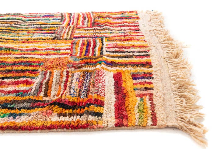 Detail image of 5' 2 x 8' 6 Hand Knotted Moroccan Wool Rug