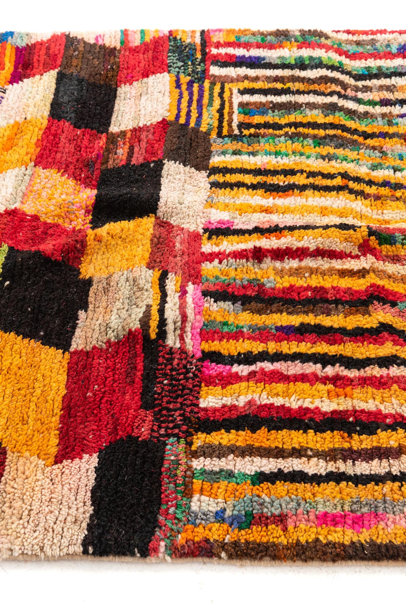 5' 2 x 8' 6 Hand Knotted Moroccan Wool Rug