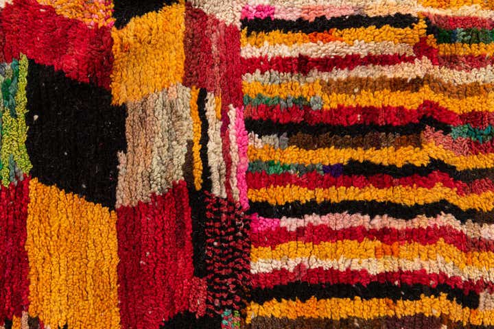 5' 2 x 8' 6 Hand Knotted Moroccan Wool Rug