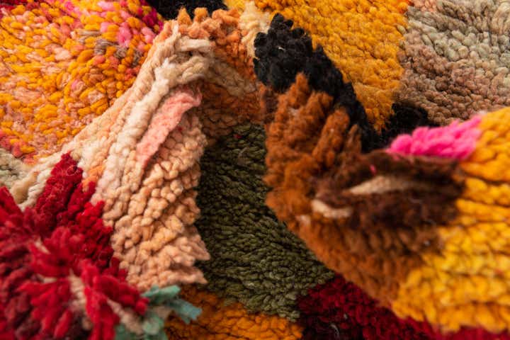 5' 2 x 8' 6 Hand Knotted Moroccan Wool Rug