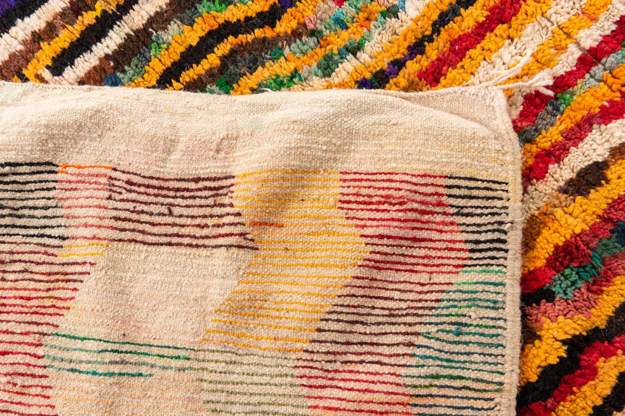5' 2 x 8' 6 Hand Knotted Moroccan Wool Rug