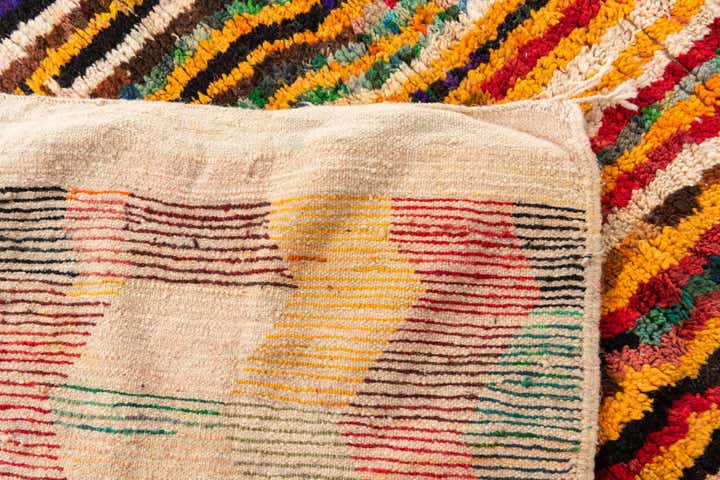 5' 2 x 8' 6 Hand Knotted Moroccan Wool Rug