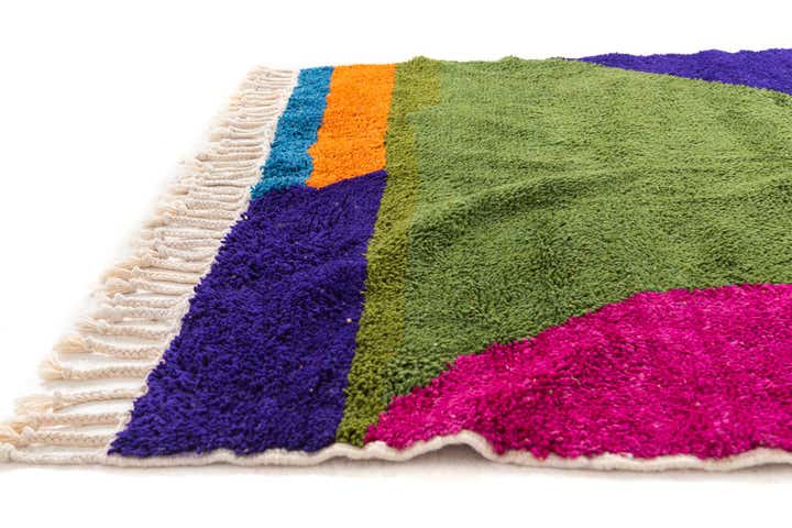 5' 2 x 7' 3 Hand Knotted Moroccan Wool Rug