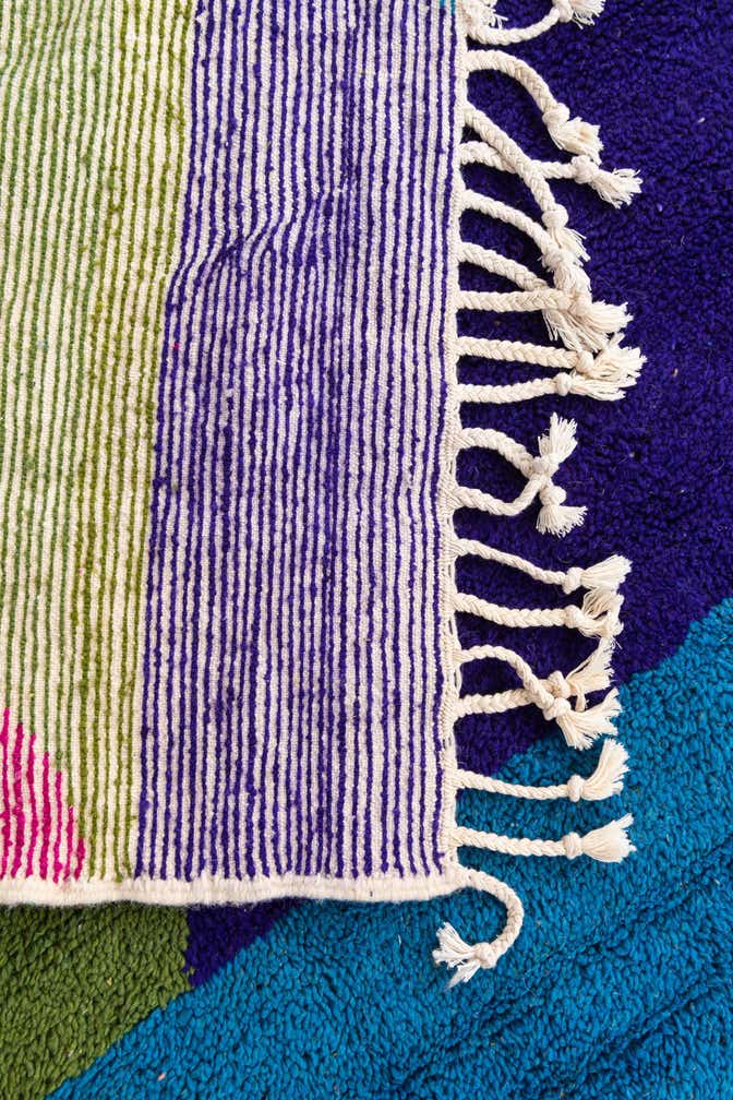 5' 2 x 7' 3 Hand Knotted Moroccan Wool Rug