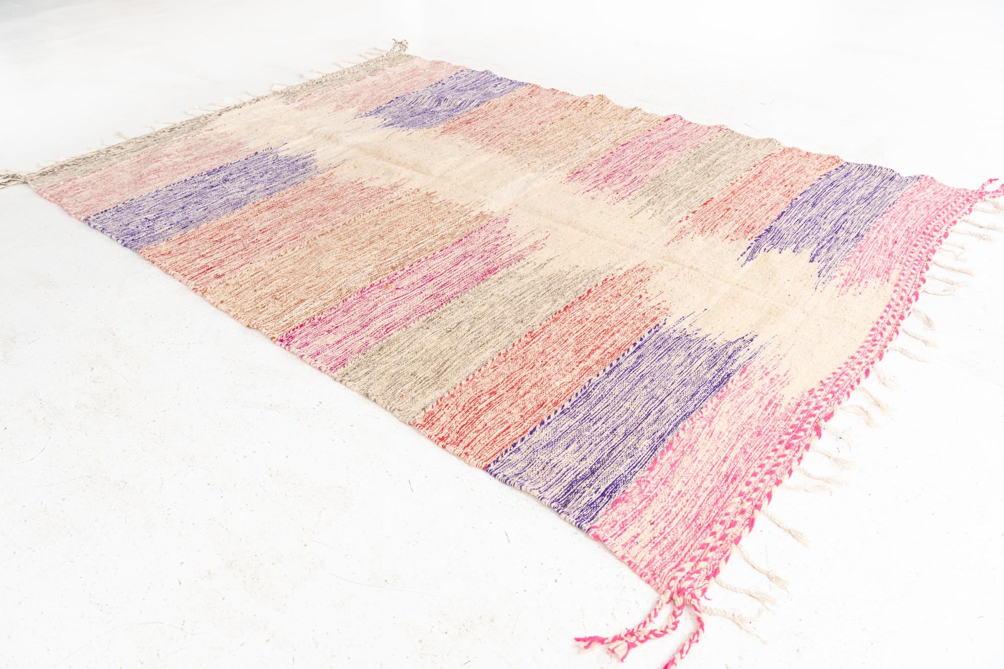 6' 4 x 9' 4 Hand Knotted Moroccan Wool Rug