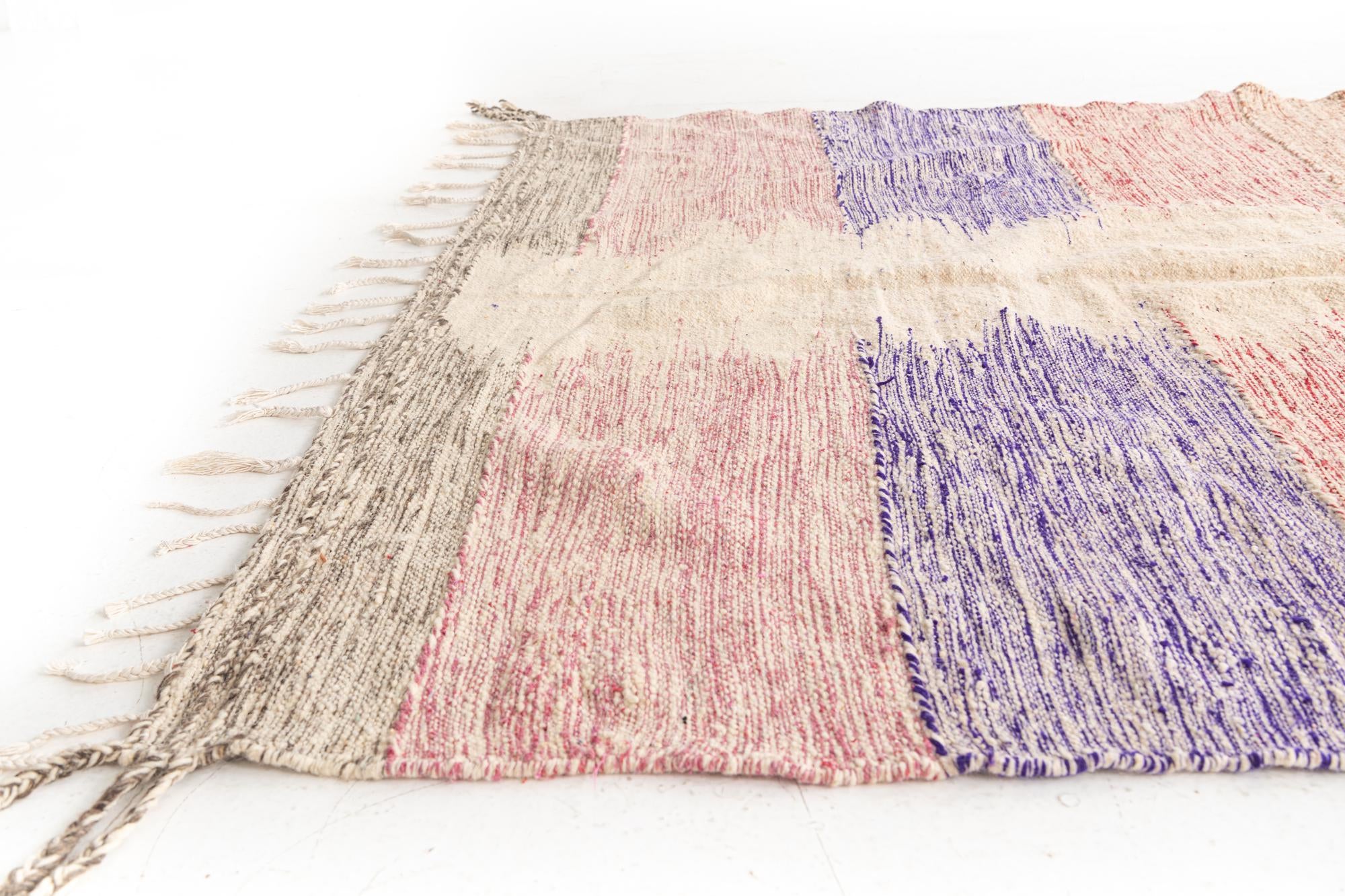 6' 4 x 9' 4 Hand Knotted Moroccan Wool Rug