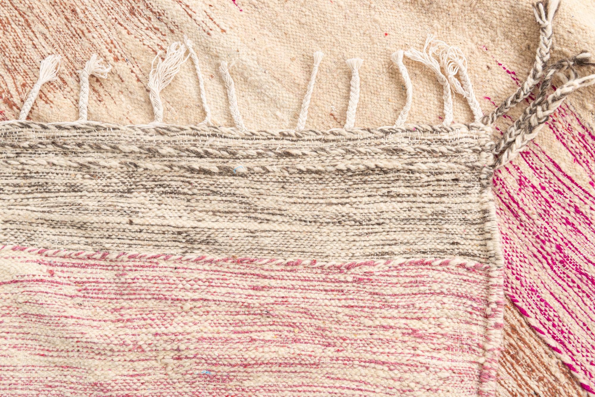 6' 4 x 9' 4 Hand Knotted Moroccan Wool Rug