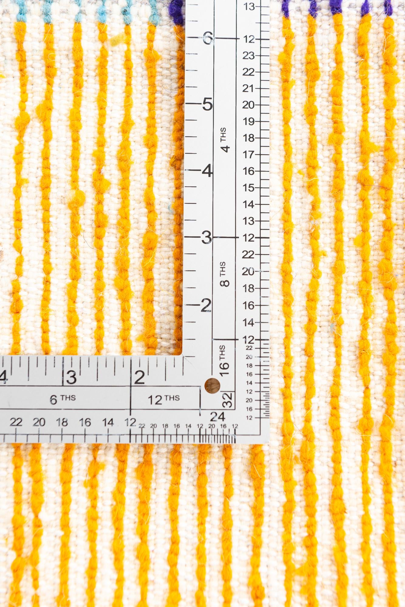 4' 8 x 8' Hand Knotted Moroccan Wool Rug