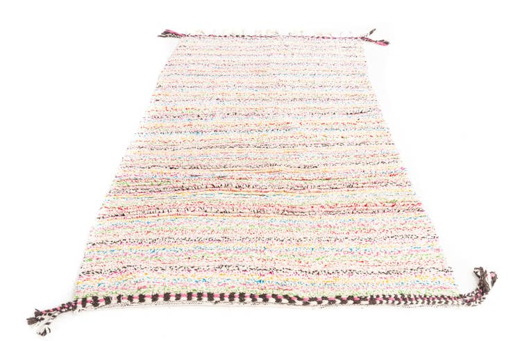 Detail image of 4' 8 x 7' 10 Hand Knotted Moroccan Wool Rug