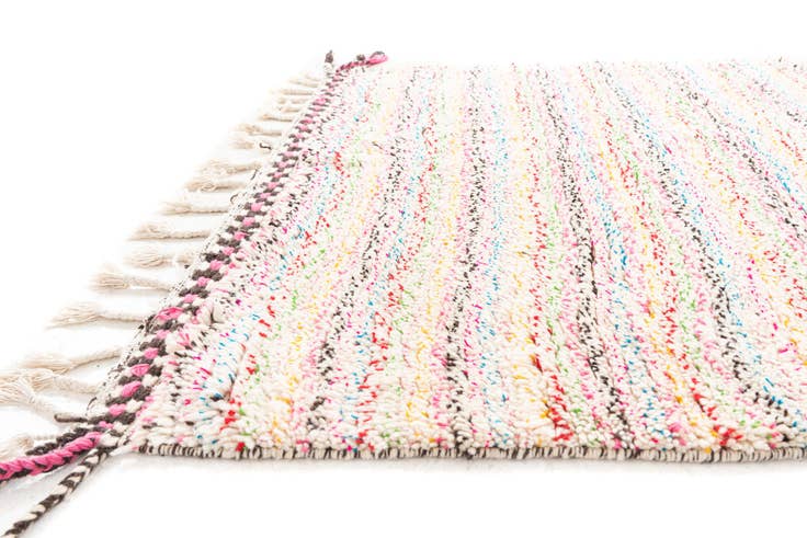 Detail image of 4' 8 x 7' 10 Hand Knotted Moroccan Wool Rug