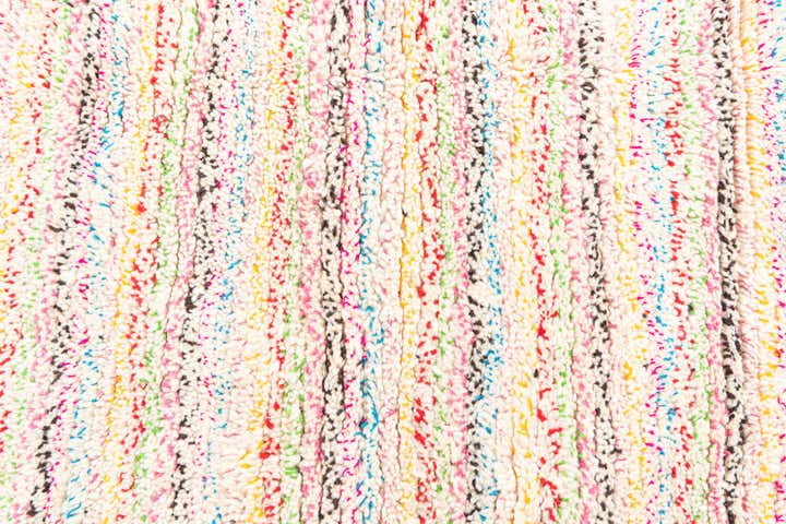 4' 8 x 7' 10 Hand Knotted Moroccan Wool Rug