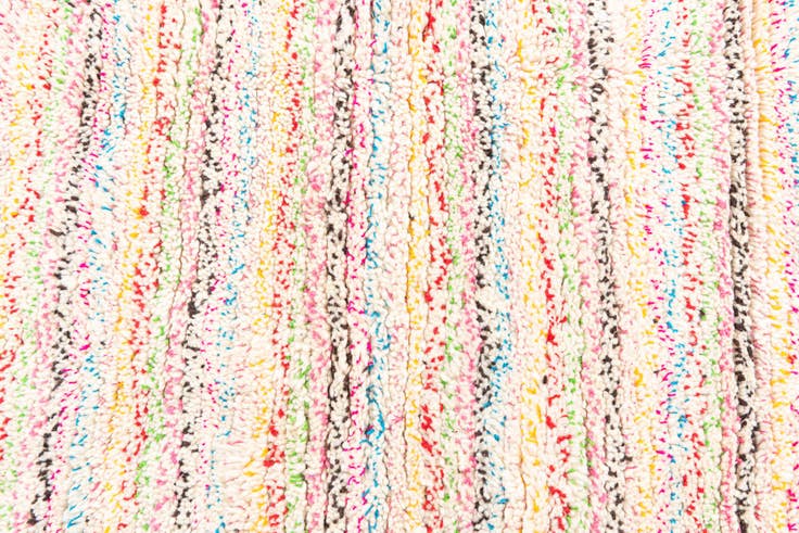 Detail image of 4' 8 x 7' 10 Hand Knotted Moroccan Wool Rug