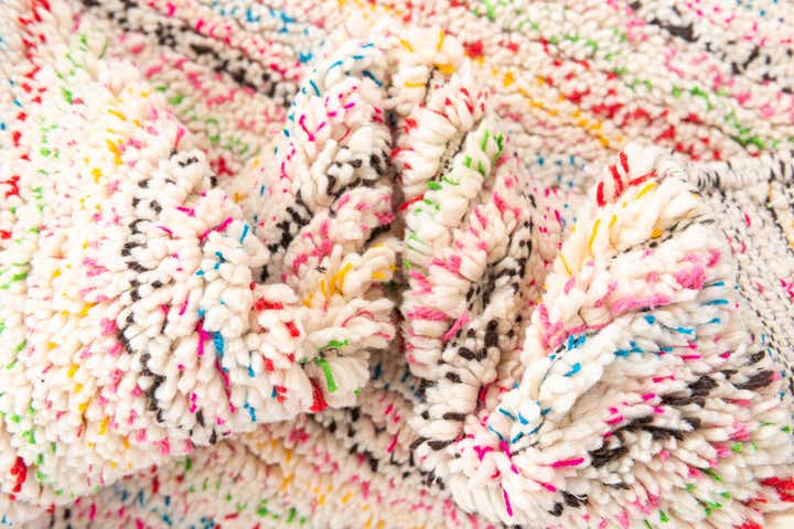 4' 8 x 7' 10 Hand Knotted Moroccan Wool Rug