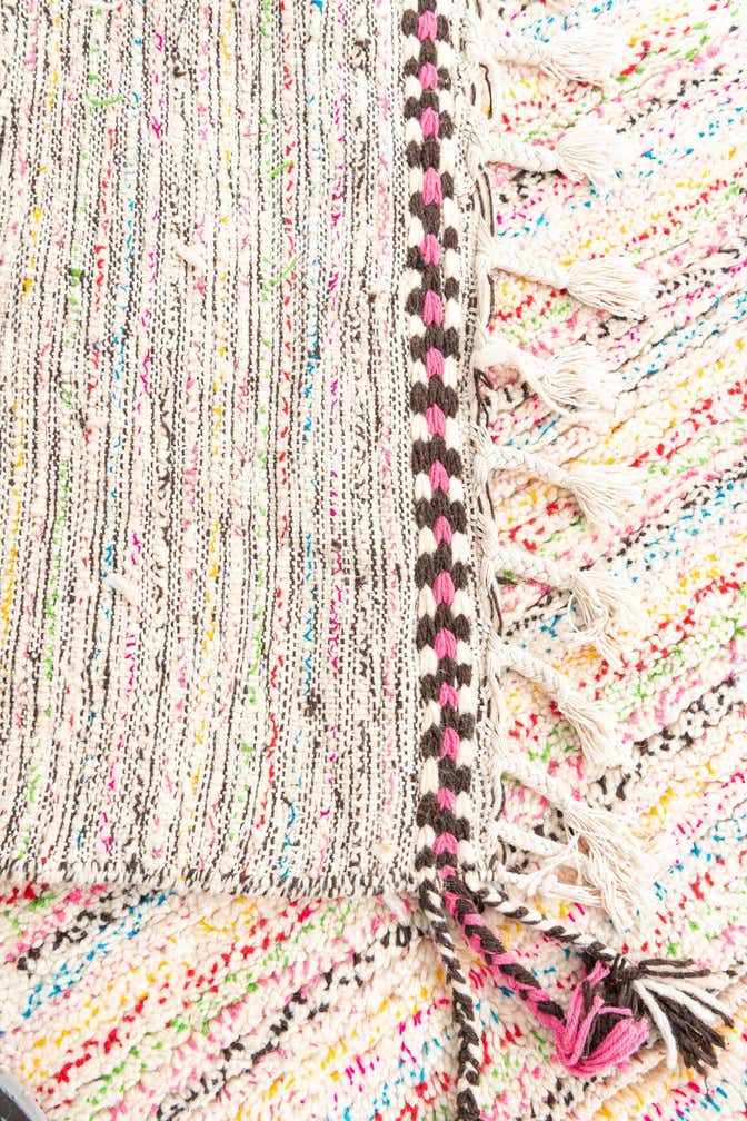 4' 8 x 7' 10 Hand Knotted Moroccan Wool Rug