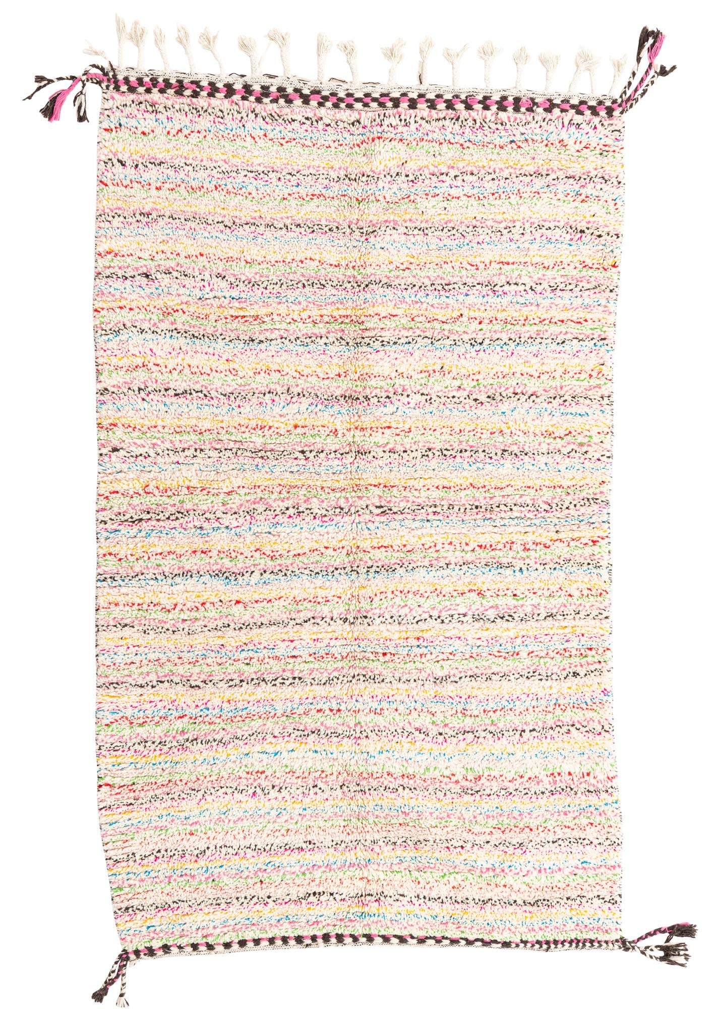 4' 8 x 7' 10 Hand Knotted Moroccan Wool Rug