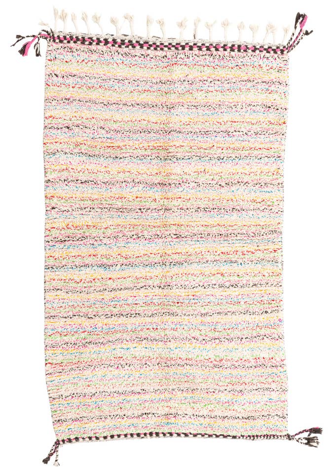 Detail image of 4' 8 x 7' 10 Hand Knotted Moroccan Wool Rug