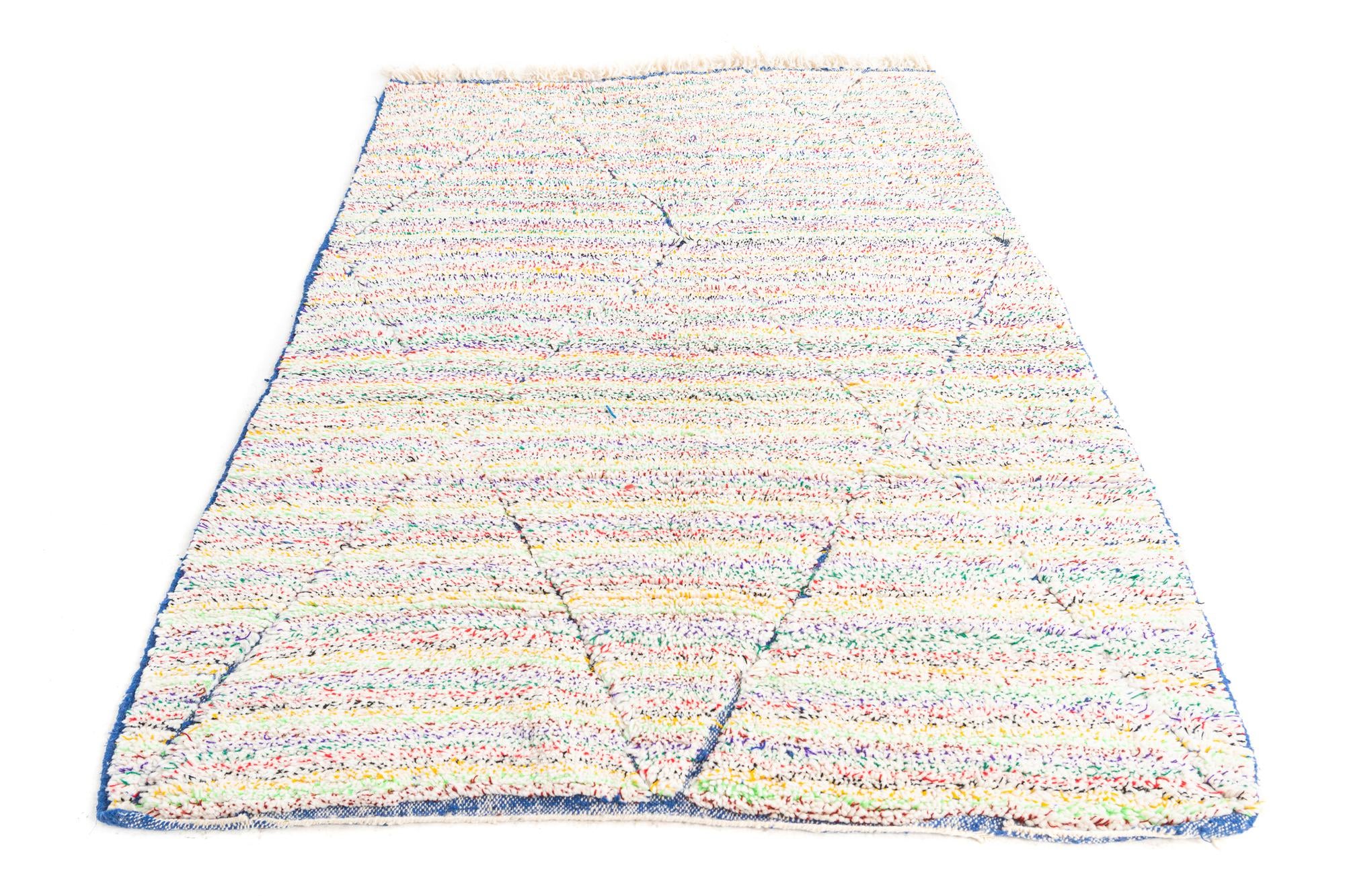 5' 4 x 8' Hand Knotted Moroccan Wool Rug