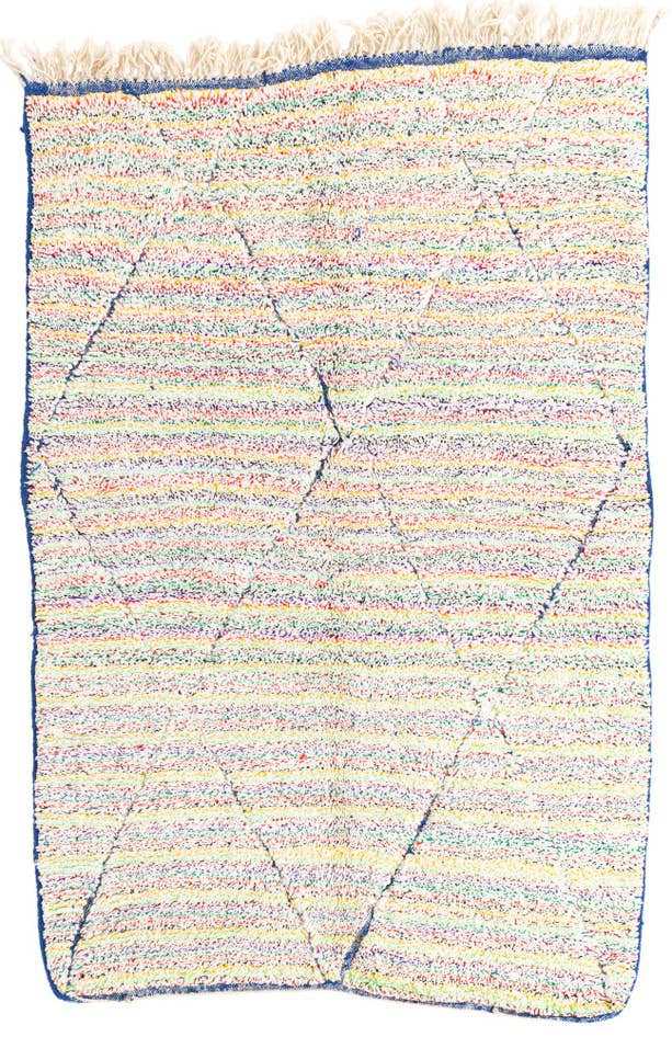 Detail image of 5' 4 x 8' Hand Knotted Moroccan Wool Rug