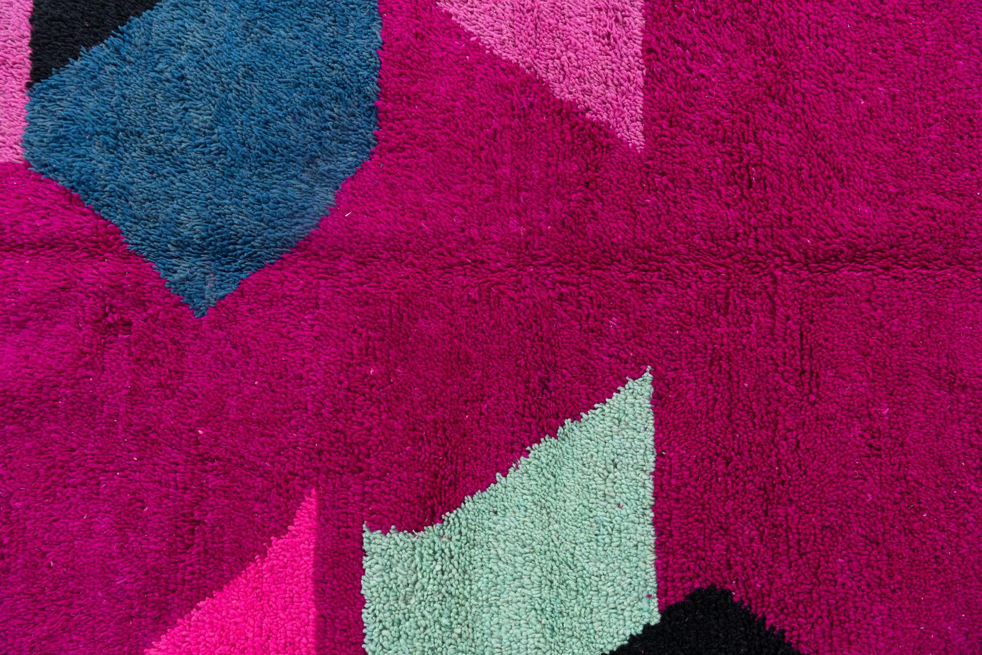 5' 2 x 8' 2 Hand Knotted Moroccan Wool Rug