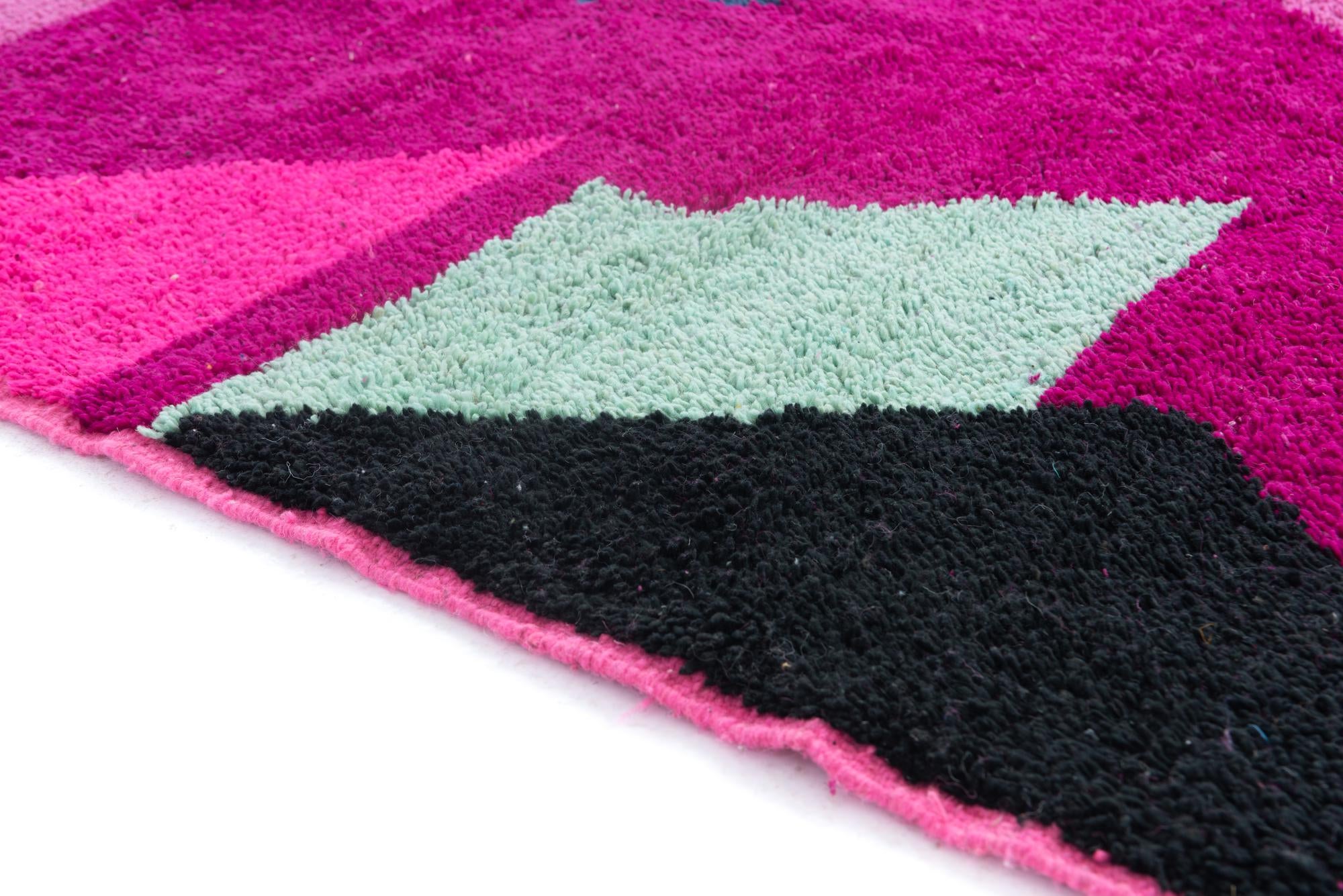 5' 2 x 8' 2 Hand Knotted Moroccan Wool Rug