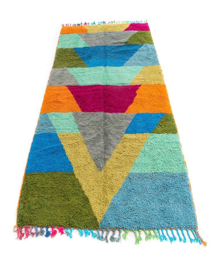 Detail image of 5' 5 x 7' 10  Hand Knotted Moroccan Wool Rug