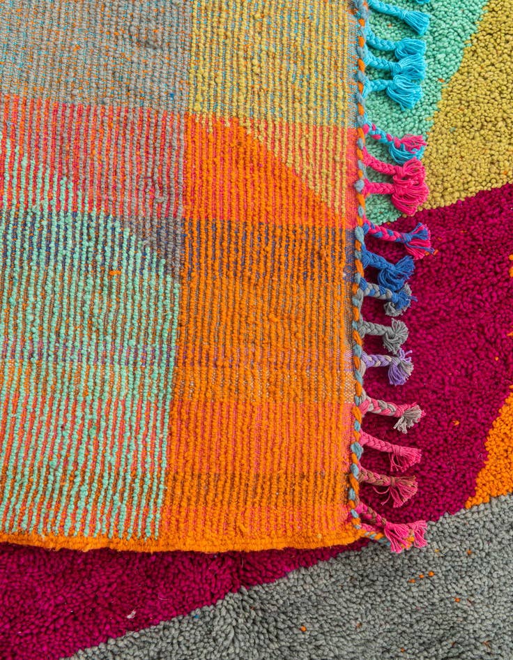 Detail image of 5' 5 x 7' 10  Hand Knotted Moroccan Wool Rug