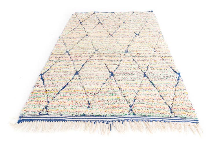 Detail image of 5' 2 x 8' Hand Knotted Moroccan Wool Rug