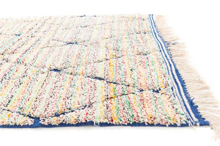 Detail image of 5' 2 x 8' Hand Knotted Moroccan Wool Rug