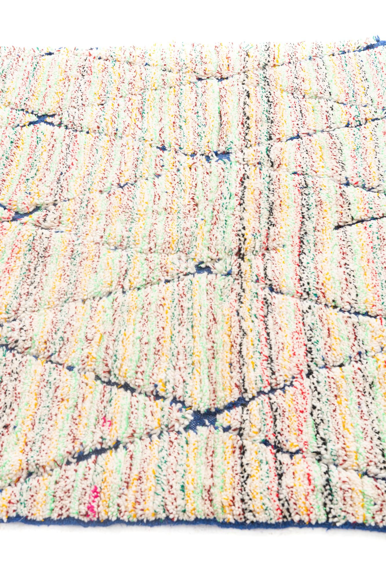 5' 2 x 8' Hand Knotted Moroccan Wool Rug