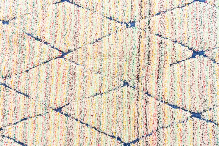 Detail image of 5' 2 x 8' Hand Knotted Moroccan Wool Rug