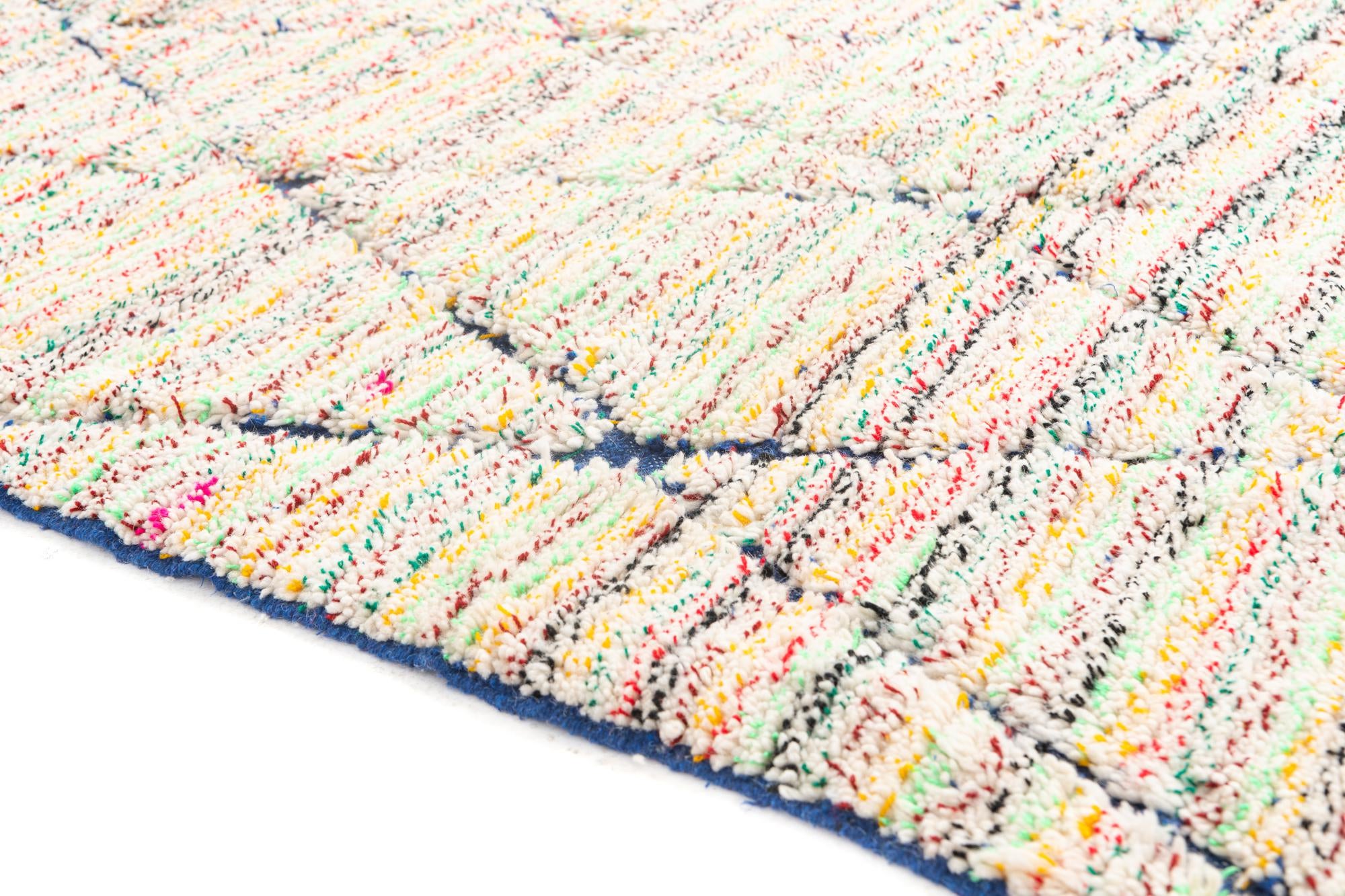 5' 2 x 8' Hand Knotted Moroccan Wool Rug