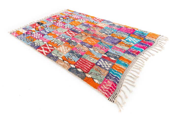 5' 8 x 8' 4 Hand Knotted Moroccan Wool Rug