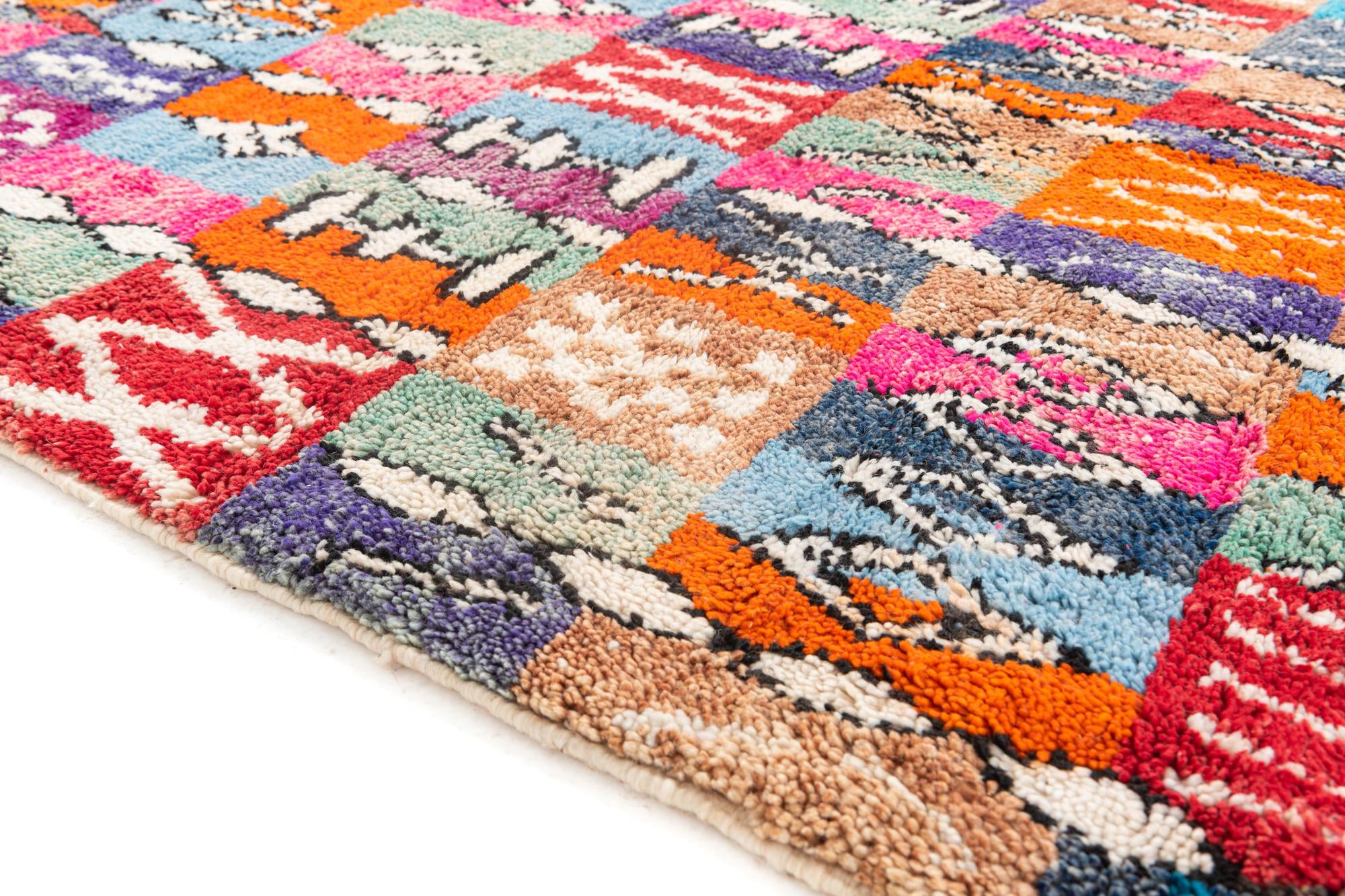 5' 8 x 8' 4 Hand Knotted Moroccan Wool Rug