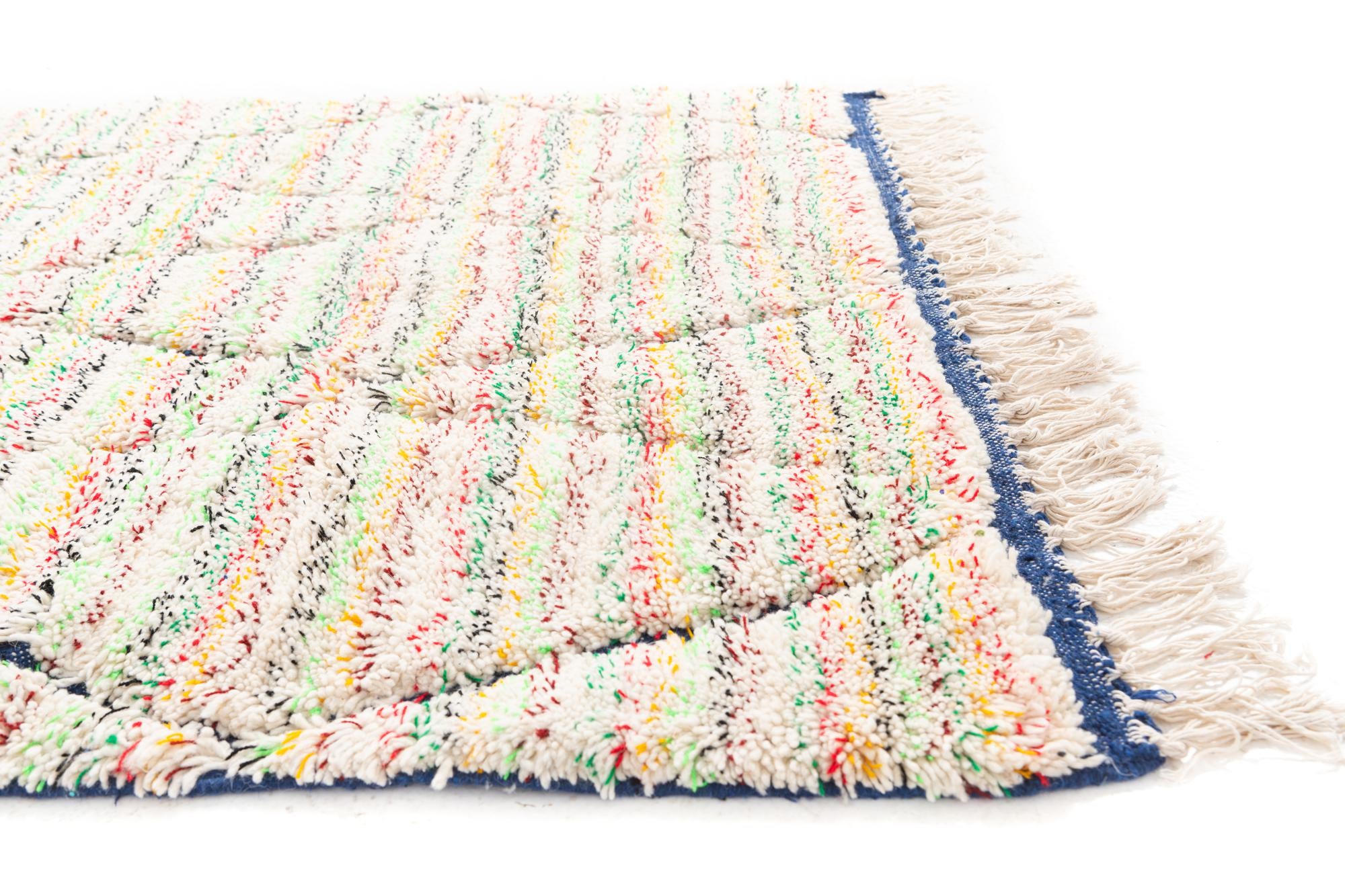 5' x 8' 5 Hand Knotted Moroccan Wool Rug