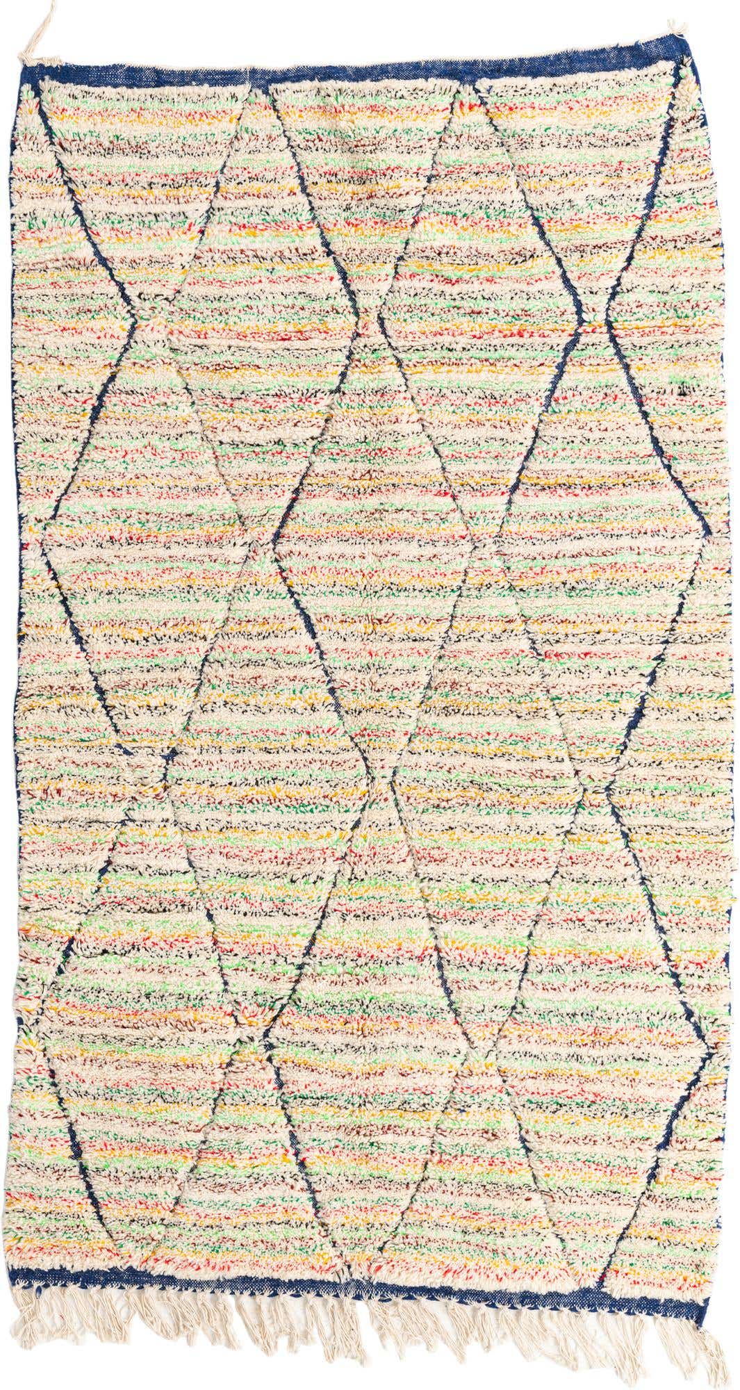 5' x 8' 5 Hand Knotted Moroccan Wool Rug