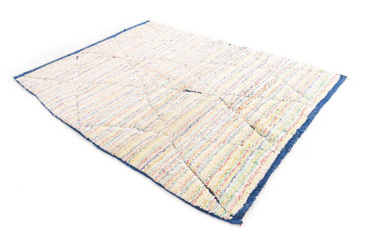 Detail image of 5' 7 x 7' 7 Hand Knotted Moroccan Wool Rug