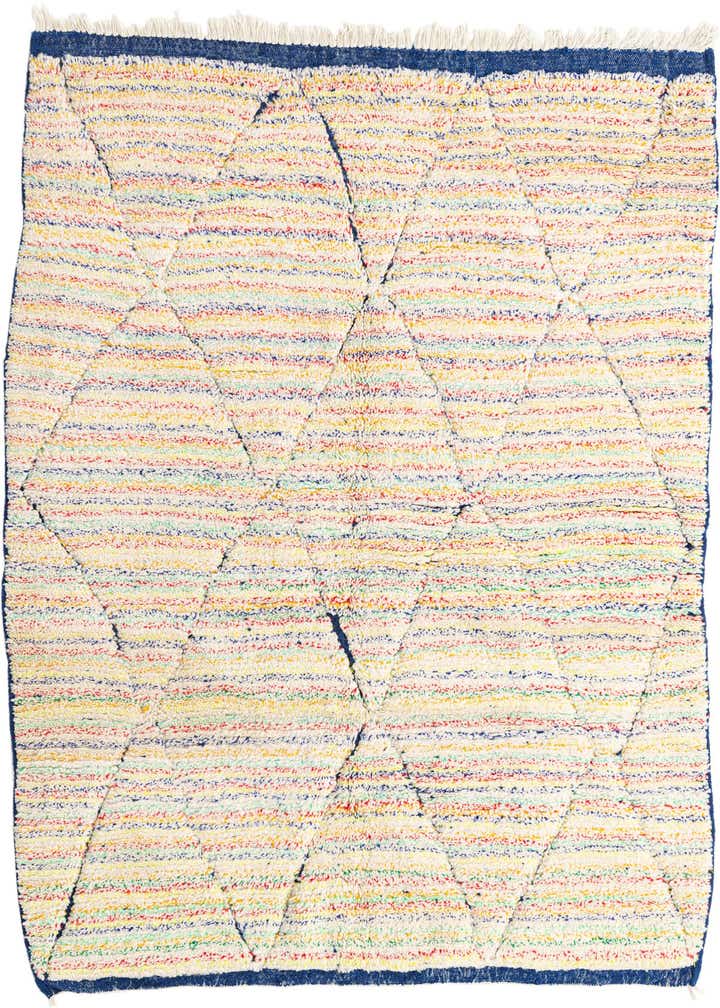 5' 7 x 7' 7 Hand Knotted Moroccan Wool Rug