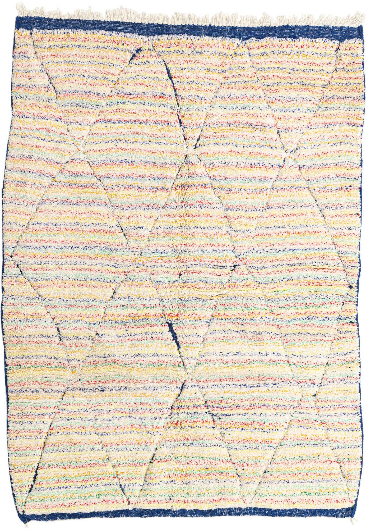 5' 7 x 7' 7 Hand Knotted Moroccan Wool Rug