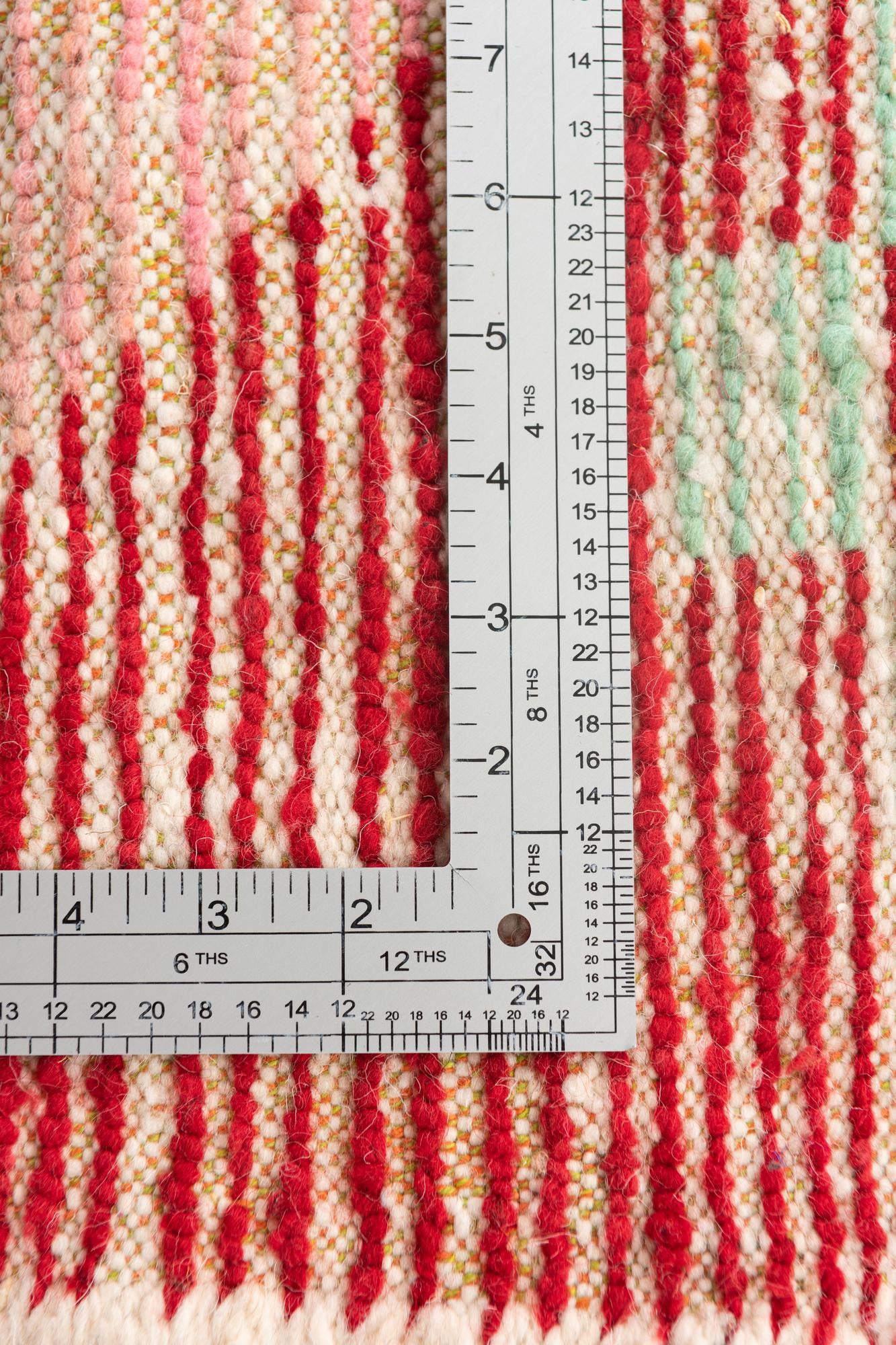 6' 2 x 10' Hand Knotted Moroccan Wool Rug