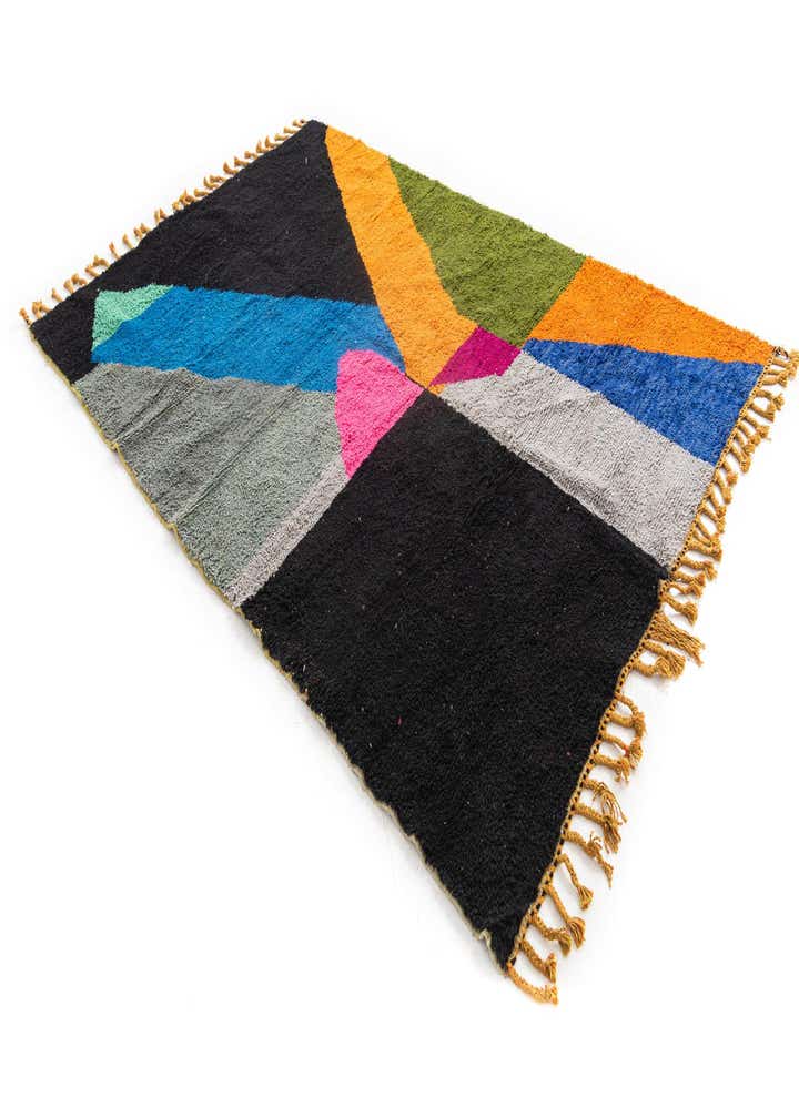 6' 7 x 9' 8 Hand Knotted Moroccan Wool Rug