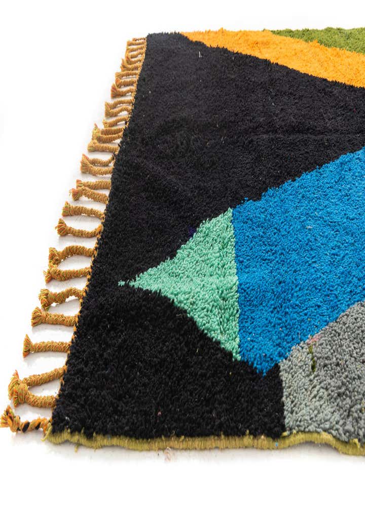 6' 7 x 9' 8 Hand Knotted Moroccan Wool Rug