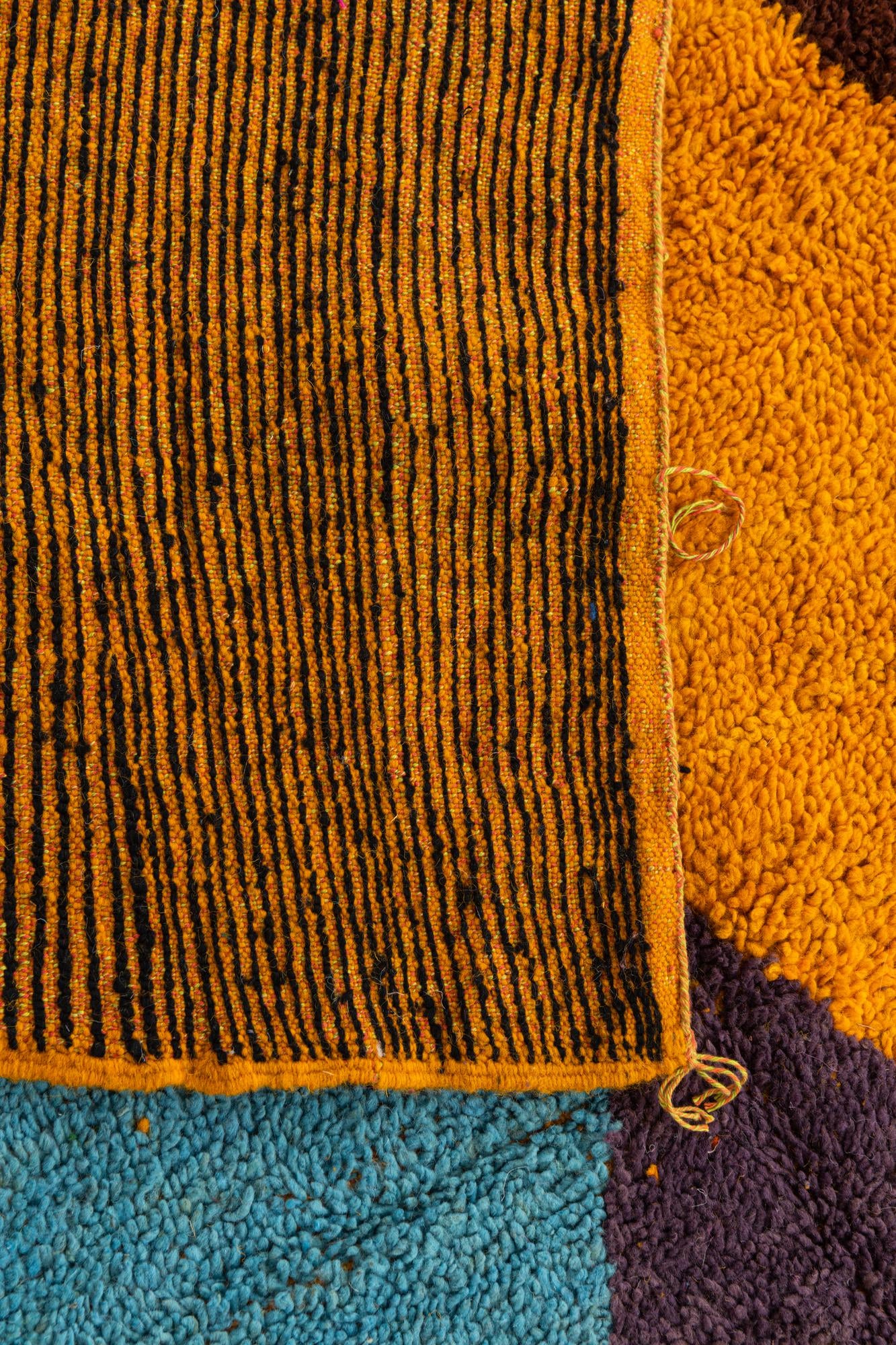 6' 6 x 9' 6 Hand Knotted Moroccan Wool Rug